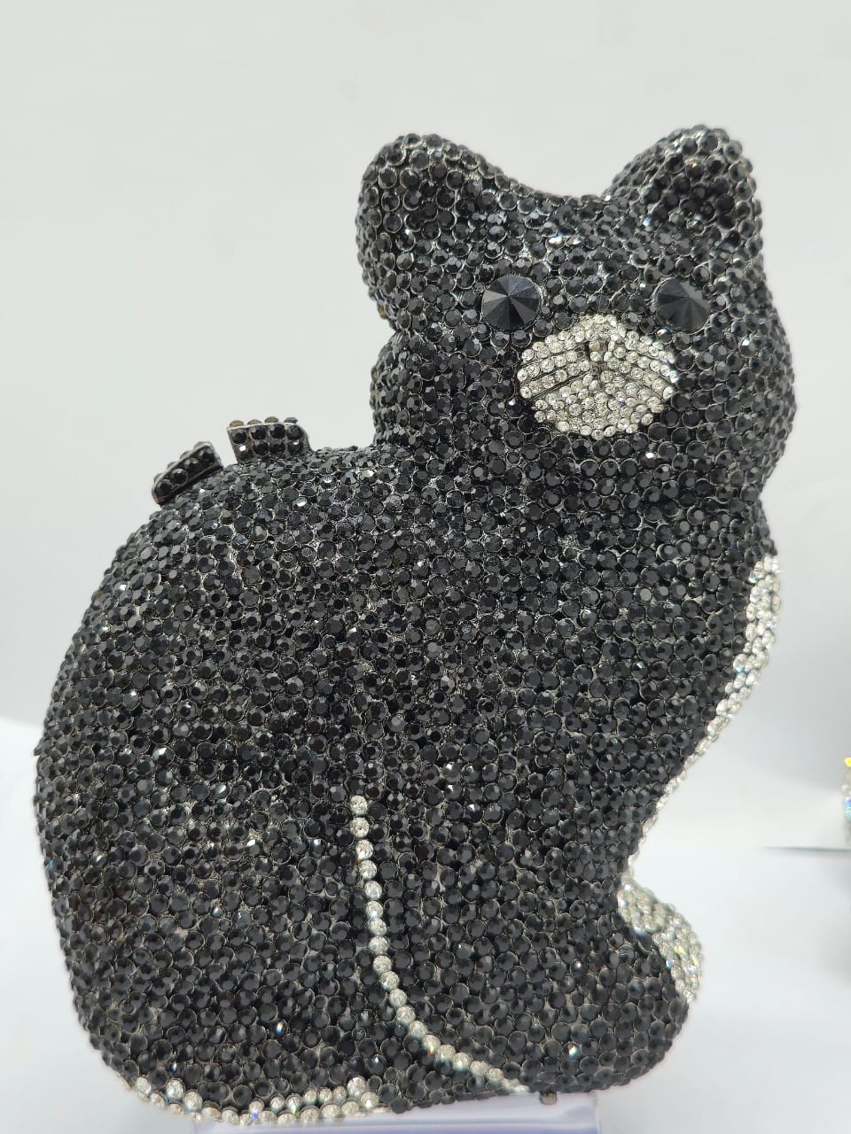 Cat-Shaped Crystal Clutch