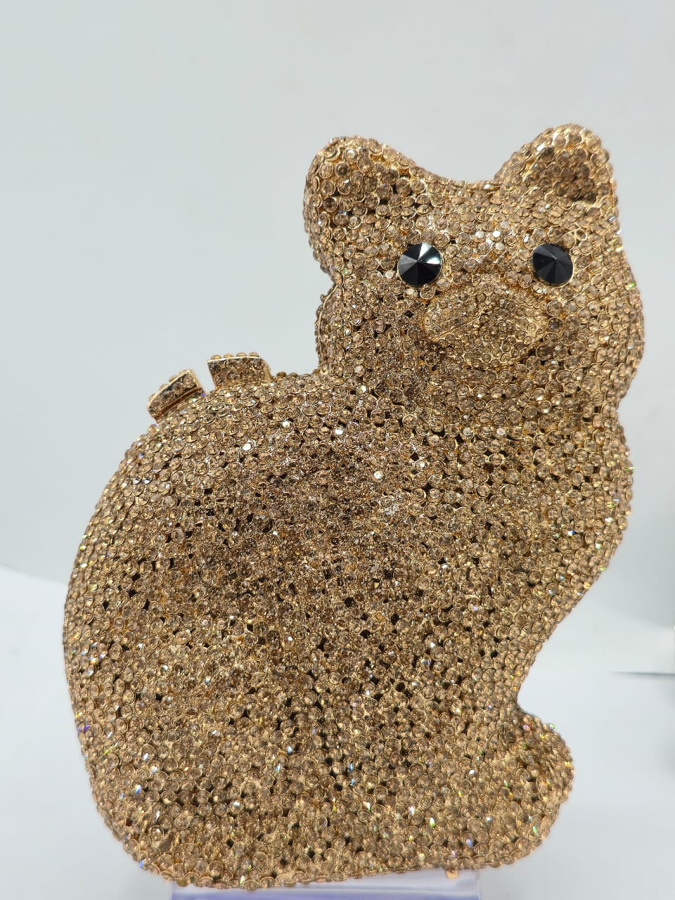 Cat-Shaped Crystal Clutch