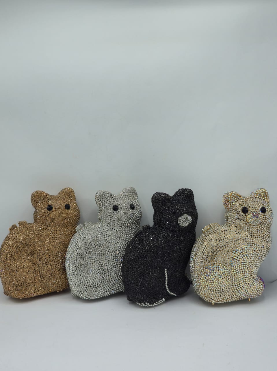 Cat-Shaped Crystal Clutch