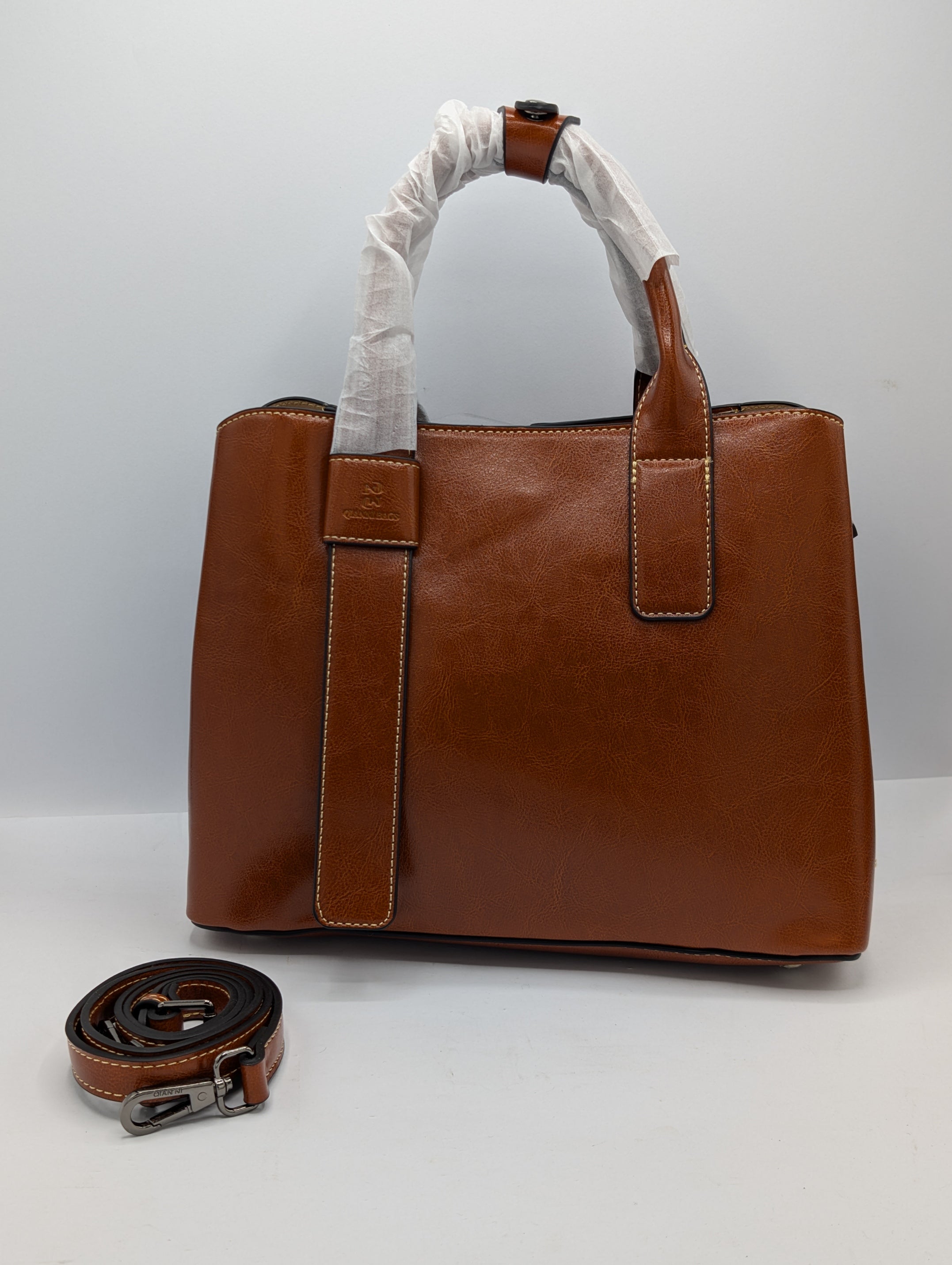 Brown Leather Satchel/Tote