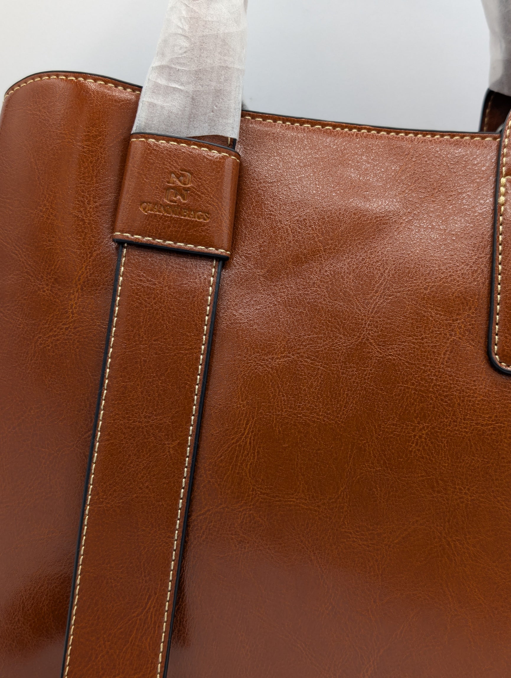 Brown Leather Satchel/Tote