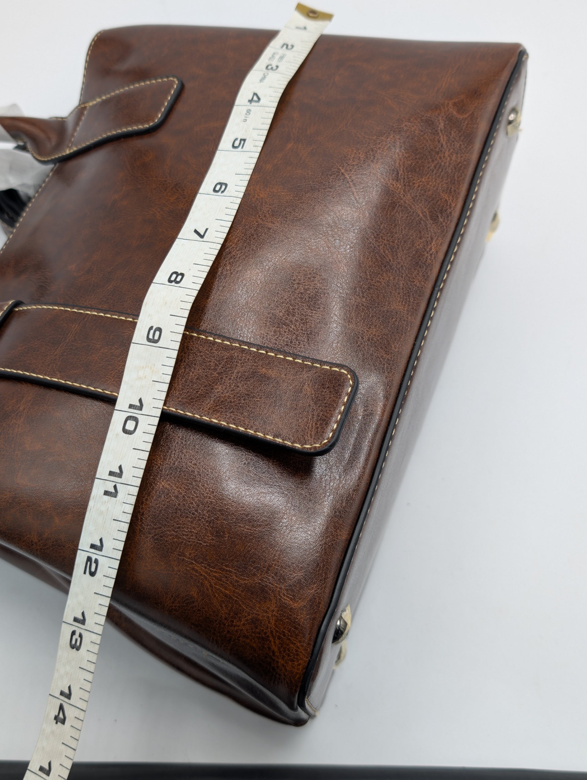 Brown Leather Satchel/Tote