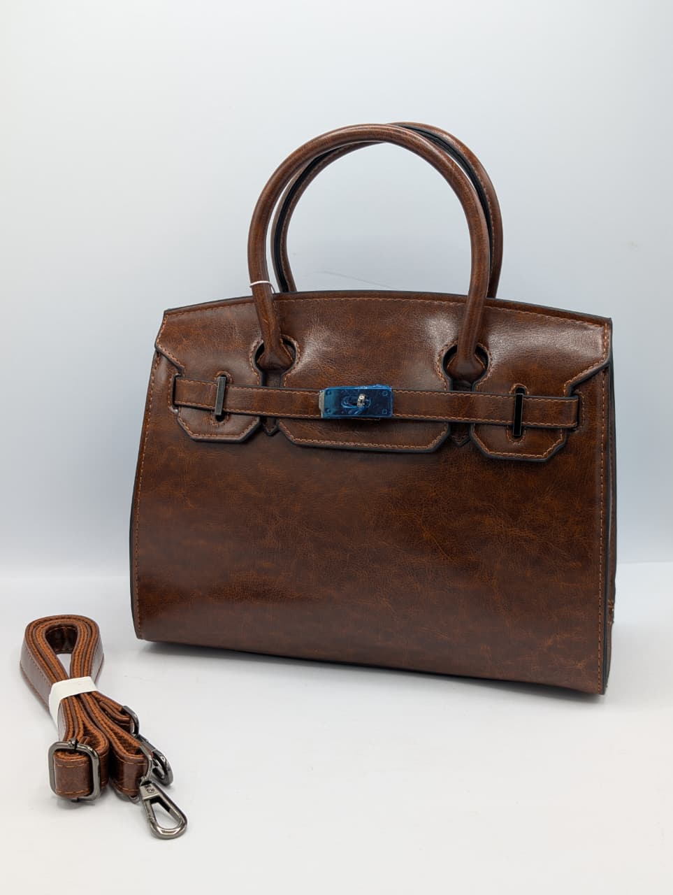 Hermes inspired original leather bag