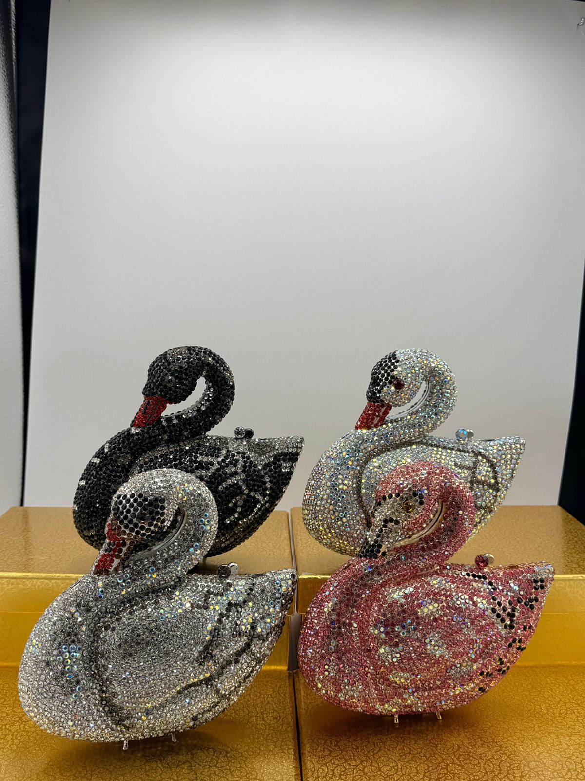 Swan Crystal Clutch