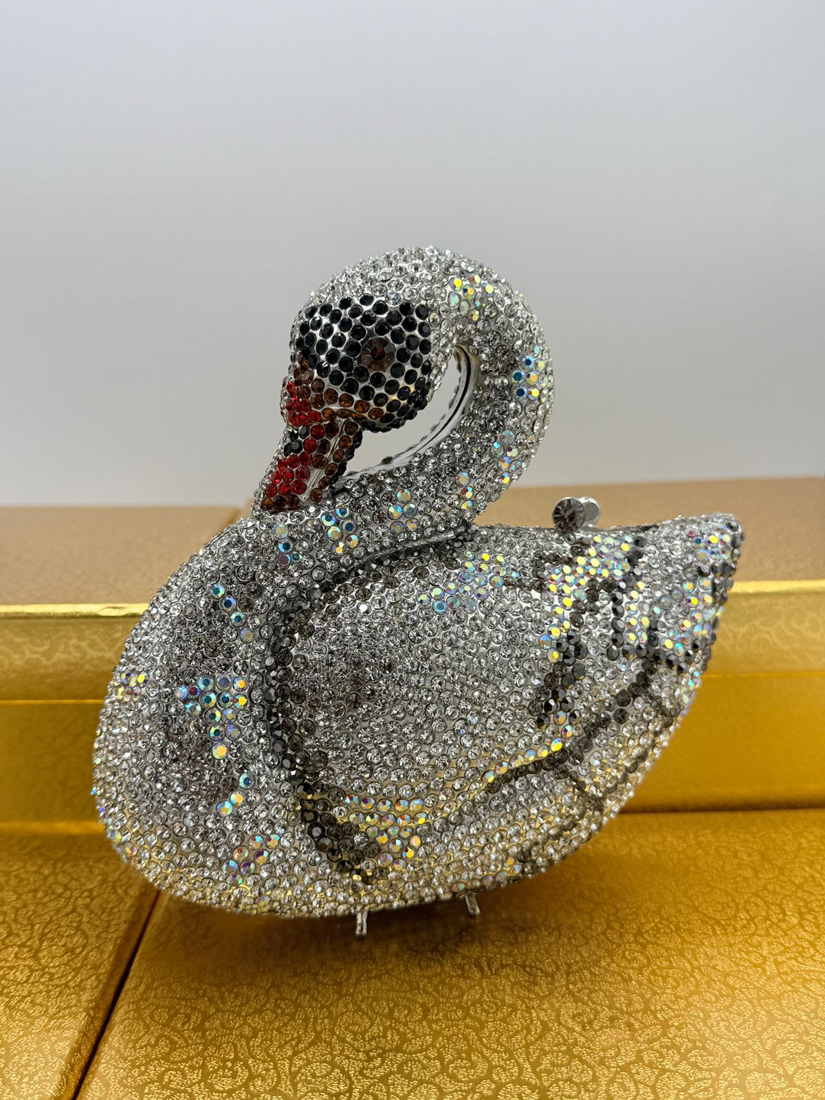 Swan Crystal Clutch