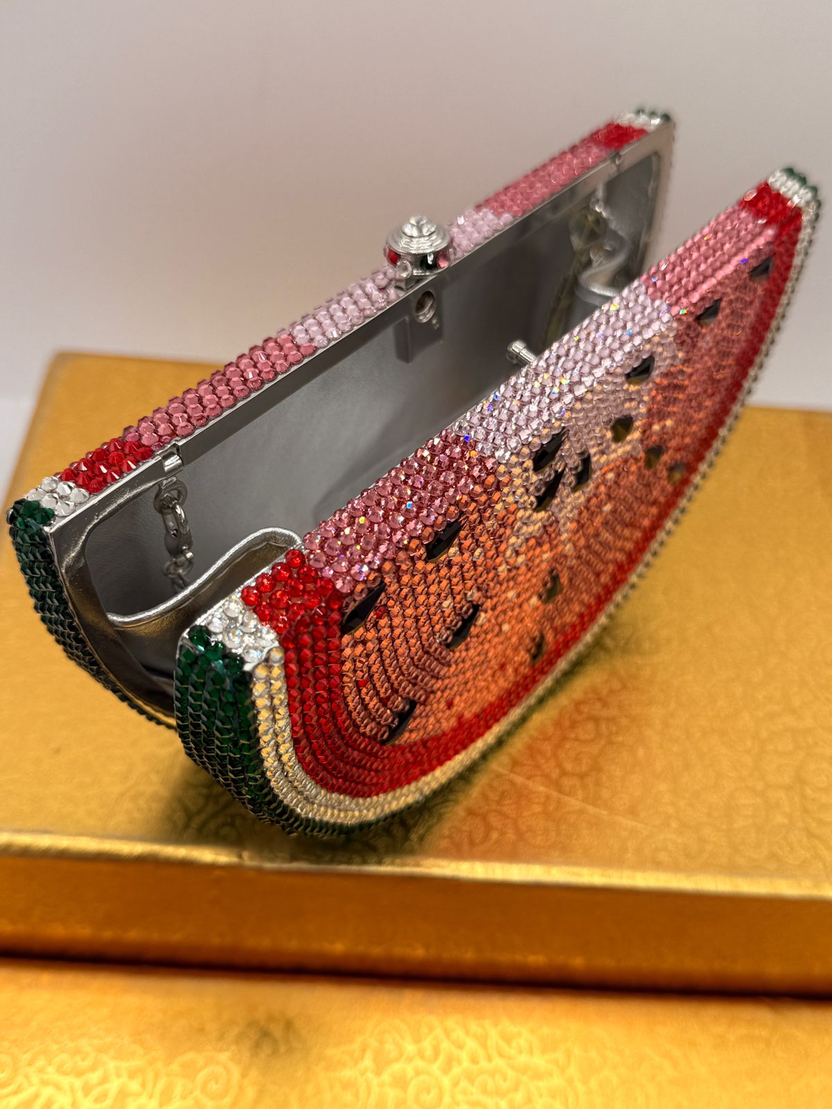 Watermelon Crystal Clutch Bag