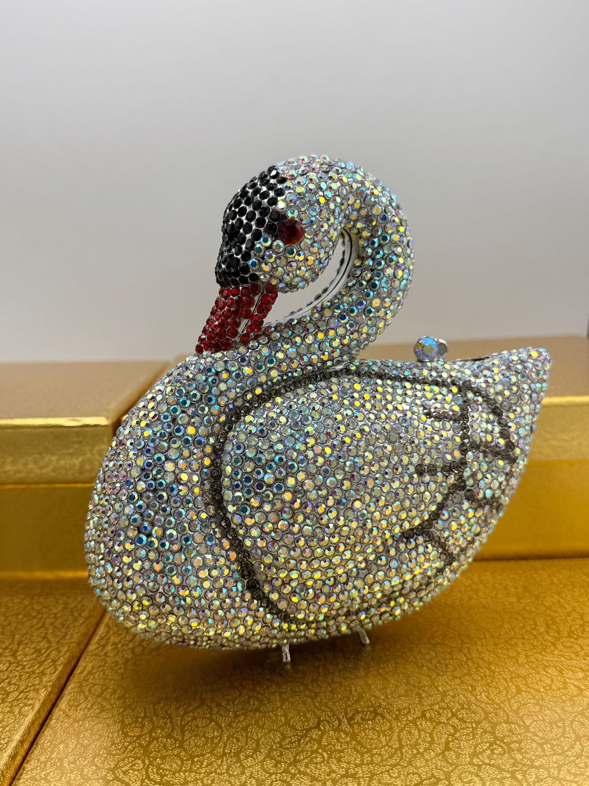 Swan Crystal Clutch