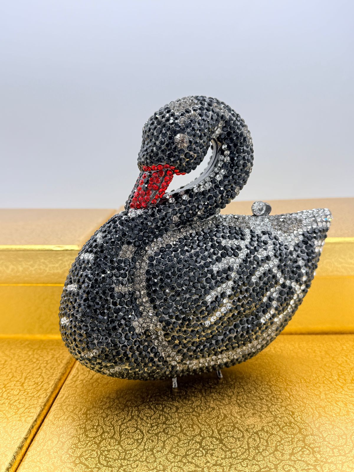Swan Crystal Clutch