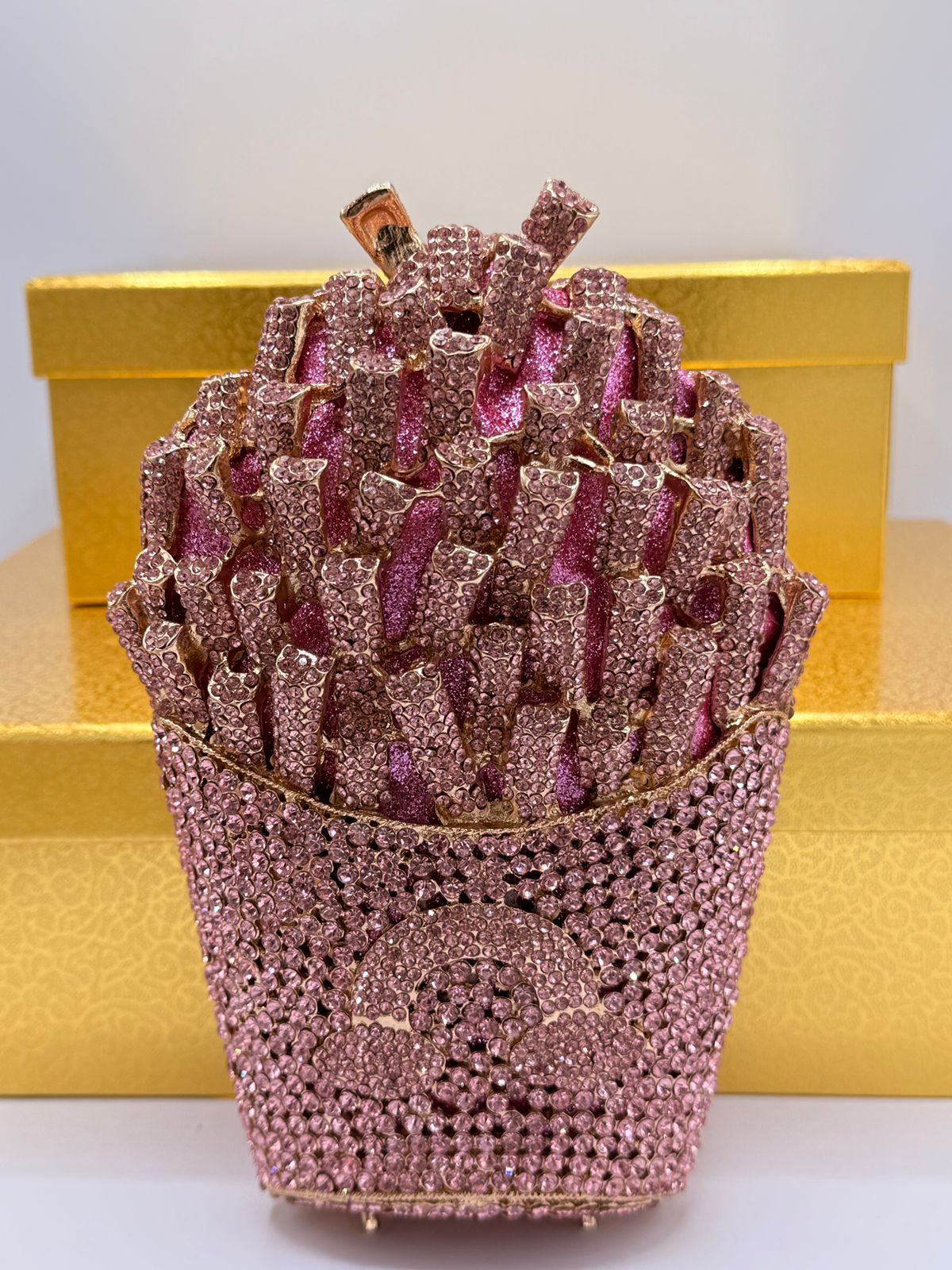 Crystal bloom clutch