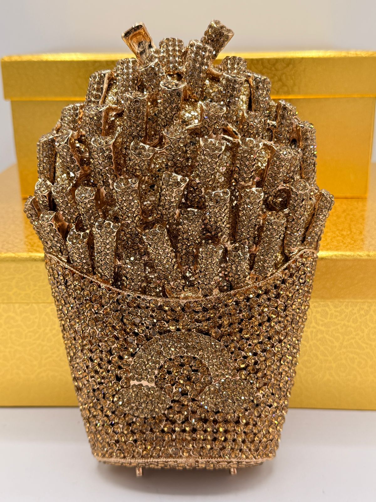 Crystal bloom clutch